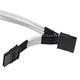 Image shows the NZXT CB 4-pin to 2 SATA premium cable SATA connectors.